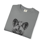 African Wild Dog Graphic T-Shirt — Realistic Walking Pawprint Design