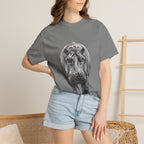 Hippo Front-Print T-Shirt — Realistic Hippo Graphic Tee