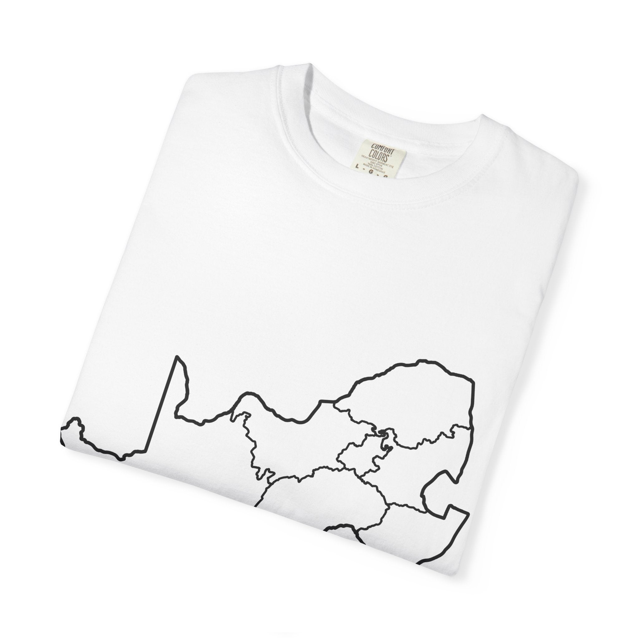 South Africa Outline Map T-Shirt – Minimalist Geography Tee