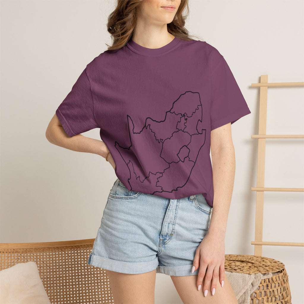 South Africa Outline Map T-Shirt – Minimalist Geography Tee