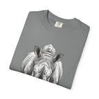 Rhino Graphic T-Shirt — Realistic Front-Facing Rhino Wildlife Tee