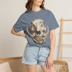 Boar Skull Graphic T-Shirt — Gothic Animal Skull Tee for Men & Women
