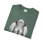 Rhino Graphic T-Shirt — Realistic Front-Facing Rhino Wildlife Tee