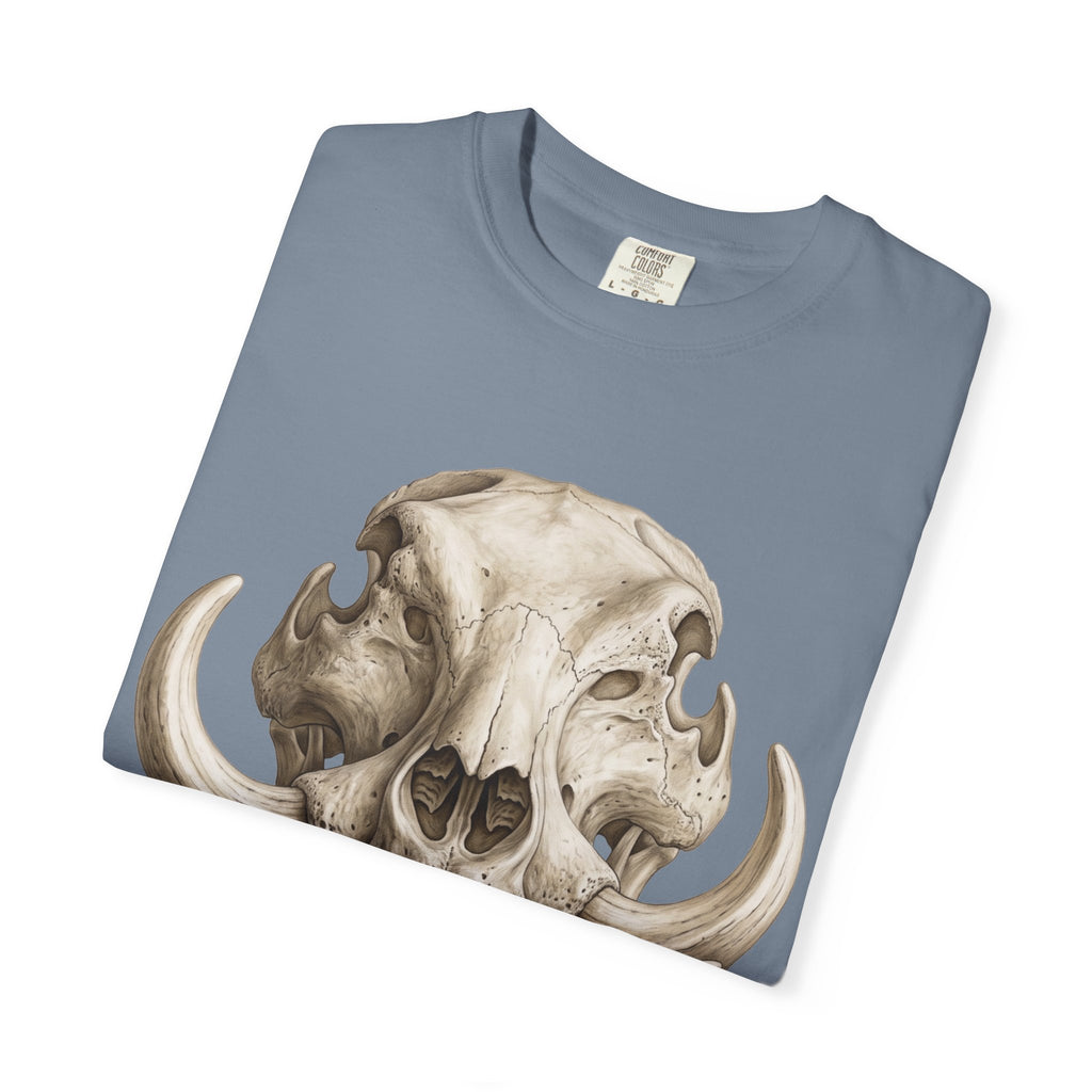Boar Skull Graphic T-Shirt — Gothic Animal Skull Tee for Men & Women