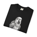 African Grey Parrot T-Shirt — Realistic Bird Illustration Shirt