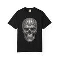 Ornate Silver Skull T-Shirt — Gothic Day of the Dead Style Shirt