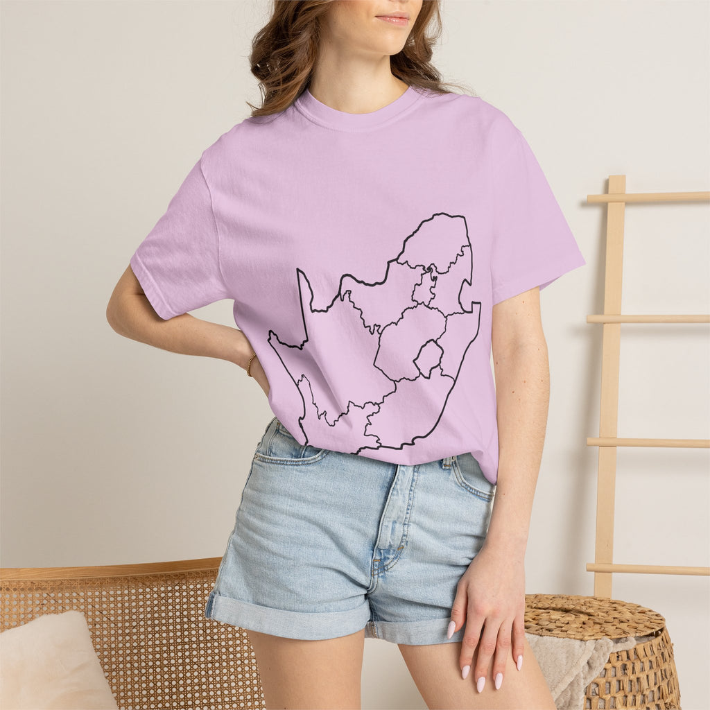 South Africa Outline Map T-Shirt – Minimalist Geography Tee