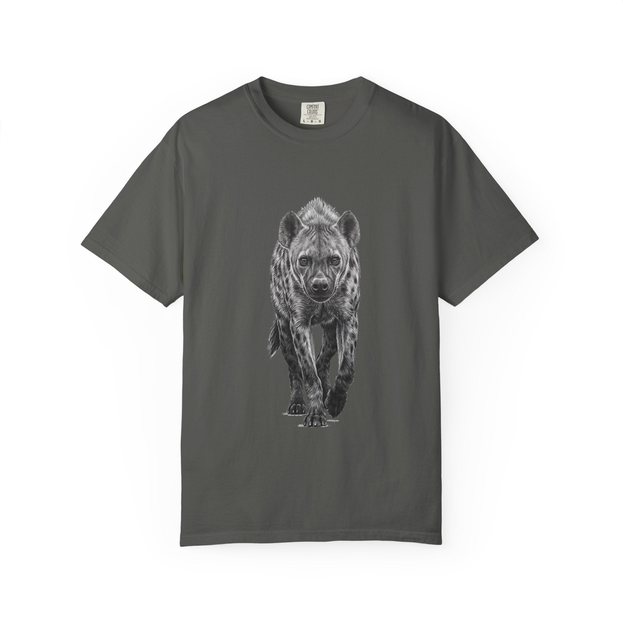 Hyena Graphic T-Shirt — Realistic Walking Hyena Print