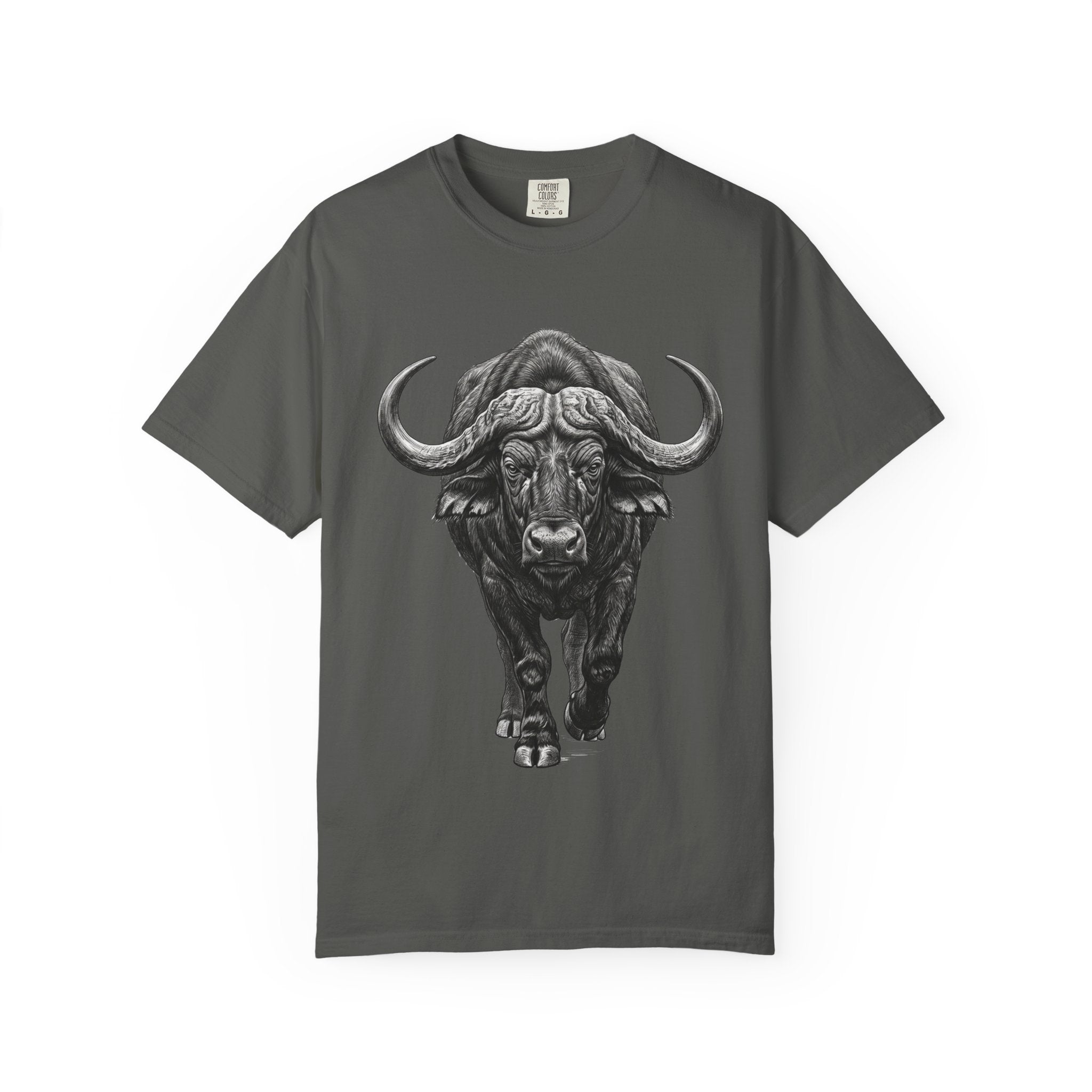 Buffalo Charge T‑Shirt — Bold Running Buffalo Graphic Tee