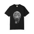 Hippo Front-Print T-Shirt — Realistic Hippo Graphic Tee
