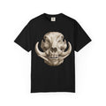 Boar Skull Graphic T-Shirt — Gothic Animal Skull Tee for Men & Women