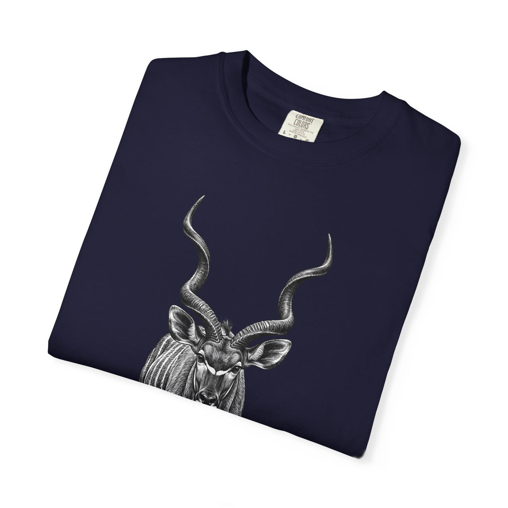 Kudu Antelope Vintage Sketch T‑Shirt — Wildlife Animal Graphic Tee