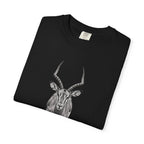 Antelope Sketch T‑Shirt — Minimal Wildlife Graphic Tee
