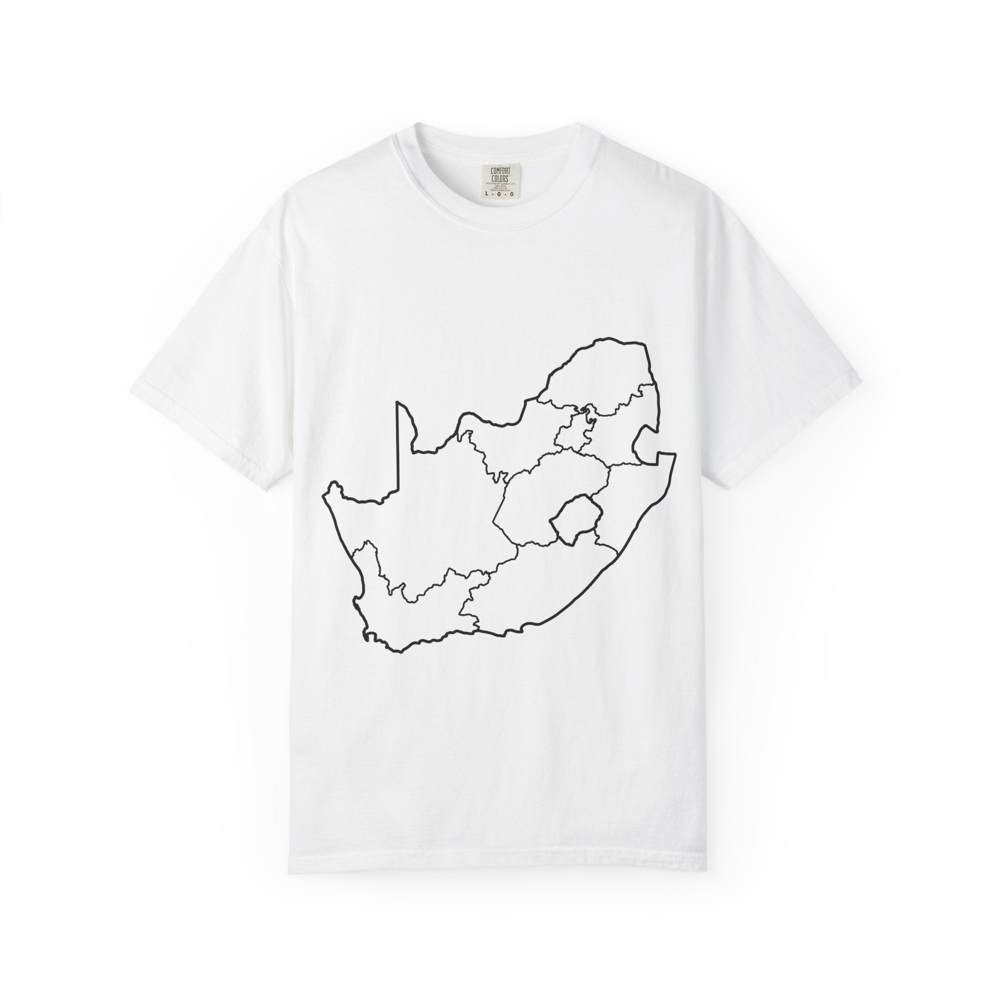 South Africa Outline Map T-Shirt – Minimalist Geography Tee