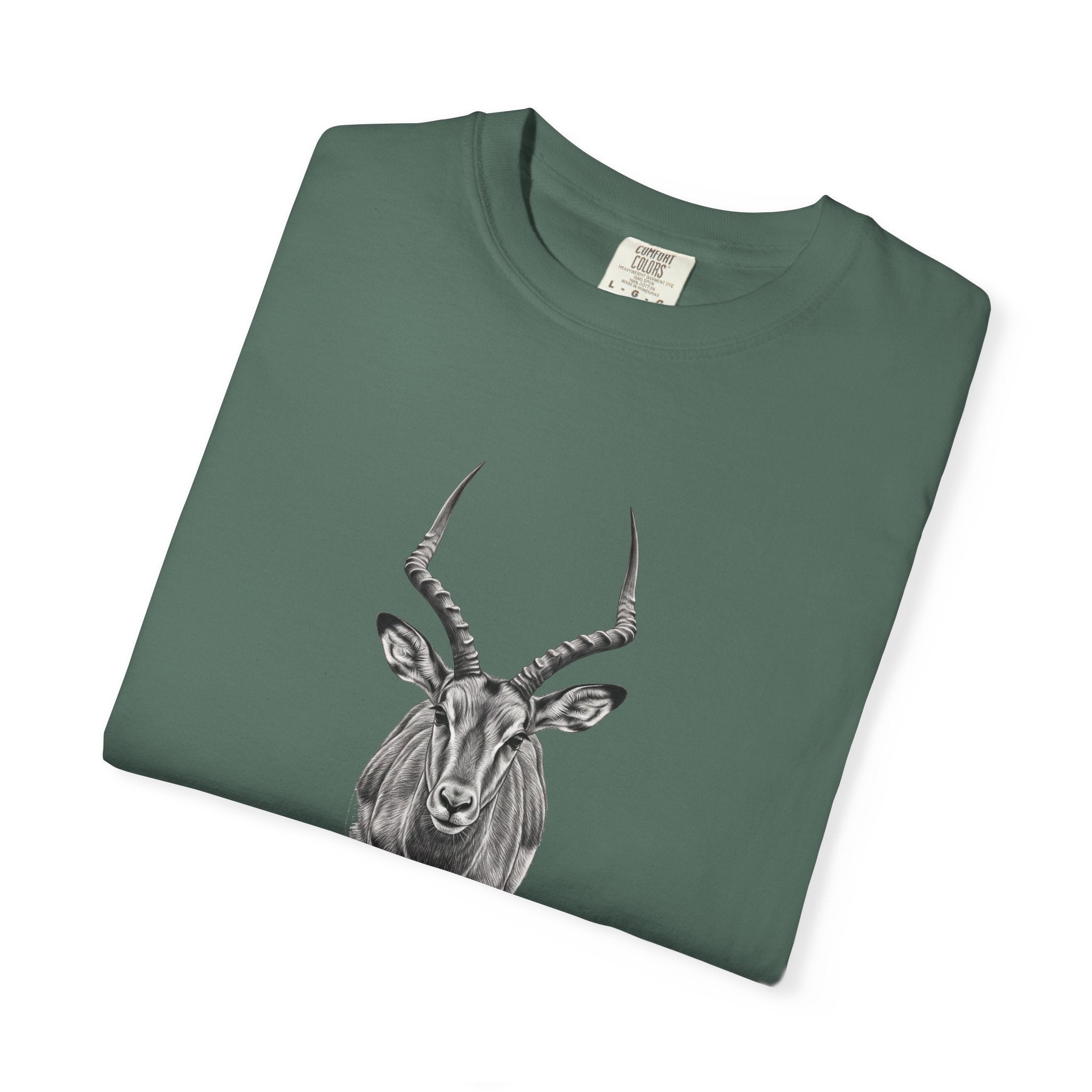 Antelope Sketch T‑Shirt — Minimal Wildlife Graphic Tee