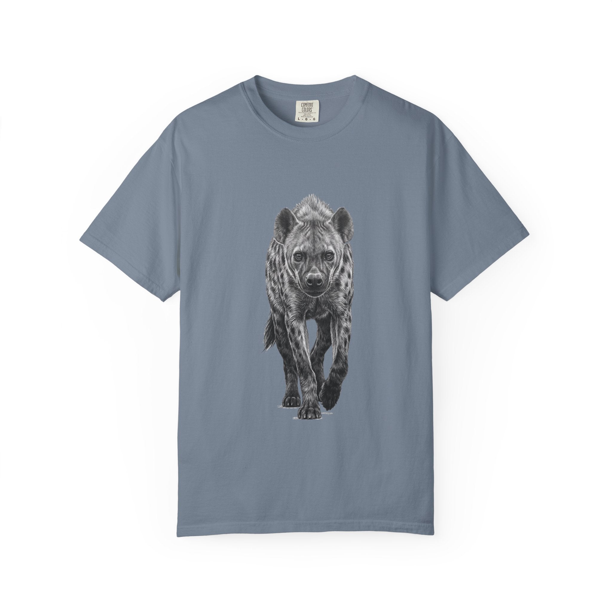 Hyena Graphic T-Shirt — Realistic Walking Hyena Print