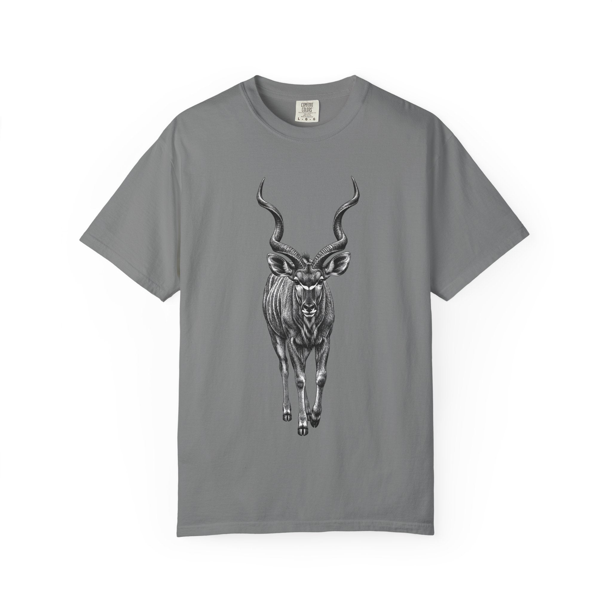 Kudu Antelope Vintage Sketch T‑Shirt — Wildlife Animal Graphic Tee