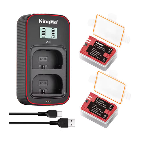 KINGMA 2X LP-E6NH +CHARGER