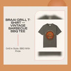 Braai Grill T-Shirt &mdash; Vintage Barbecue BBQ Tee by@Outfy